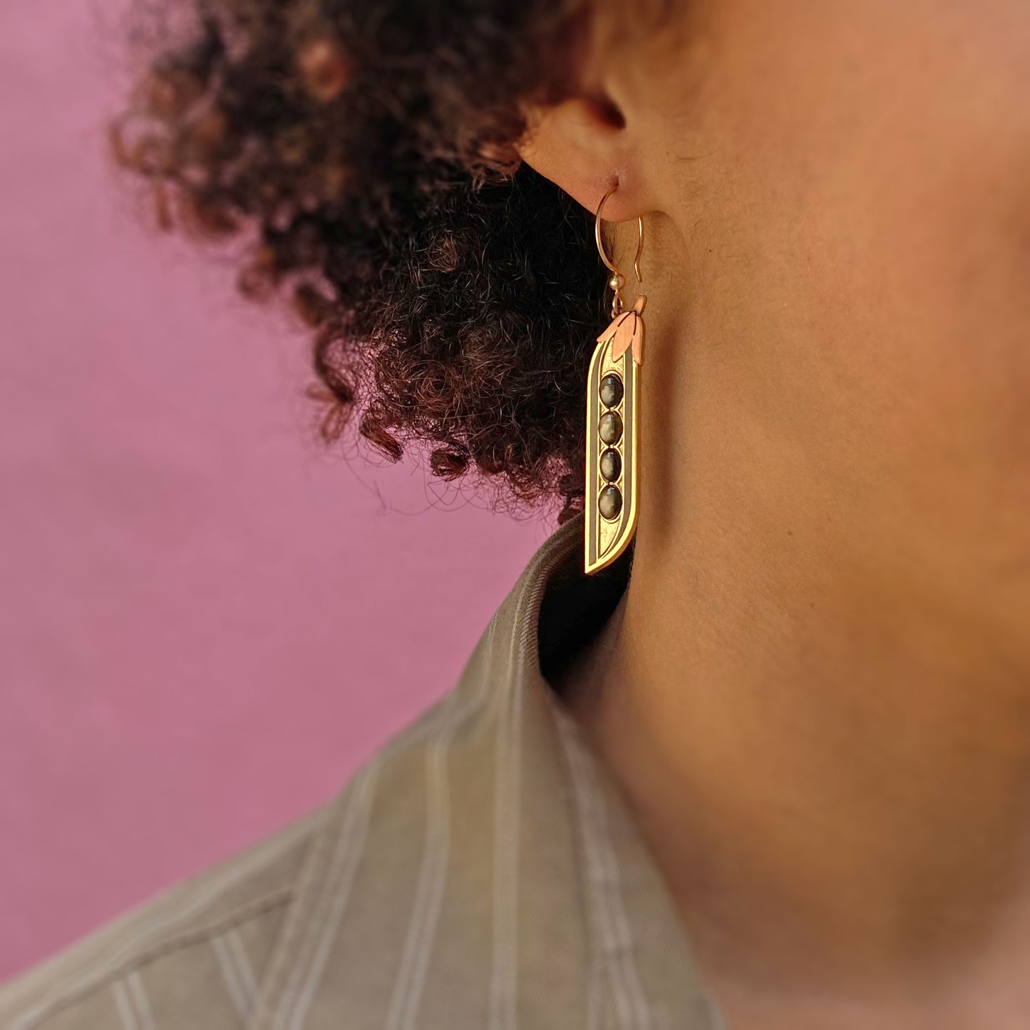 Black Bean Earrings
