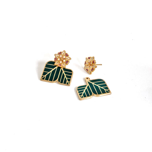 Cacao Jacket Earrings