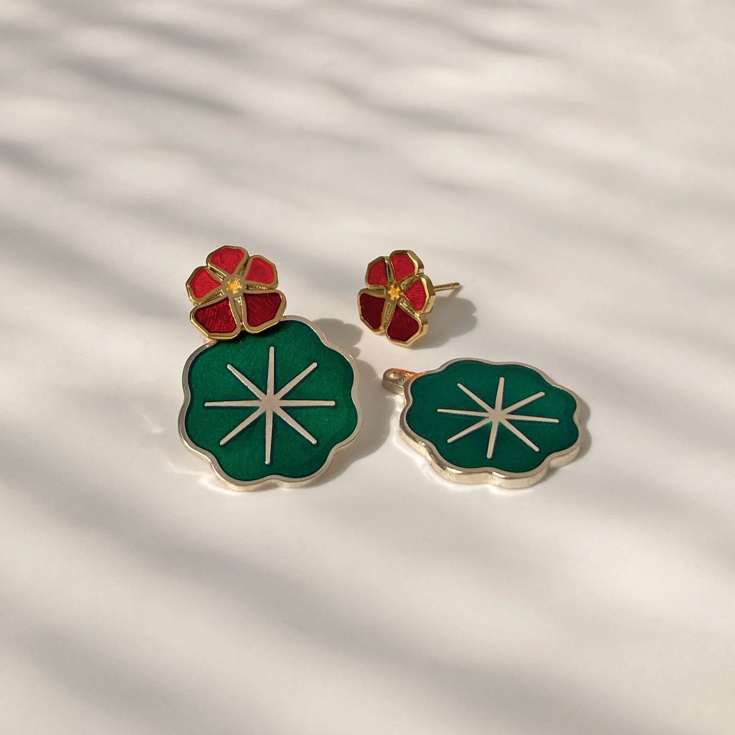 Nasturtium Jacket Earrings