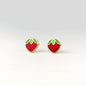 Strawberry Solitaire Earrings