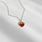Strawberry Solitaire Necklace (PREORDER—ships week of Sept 21)