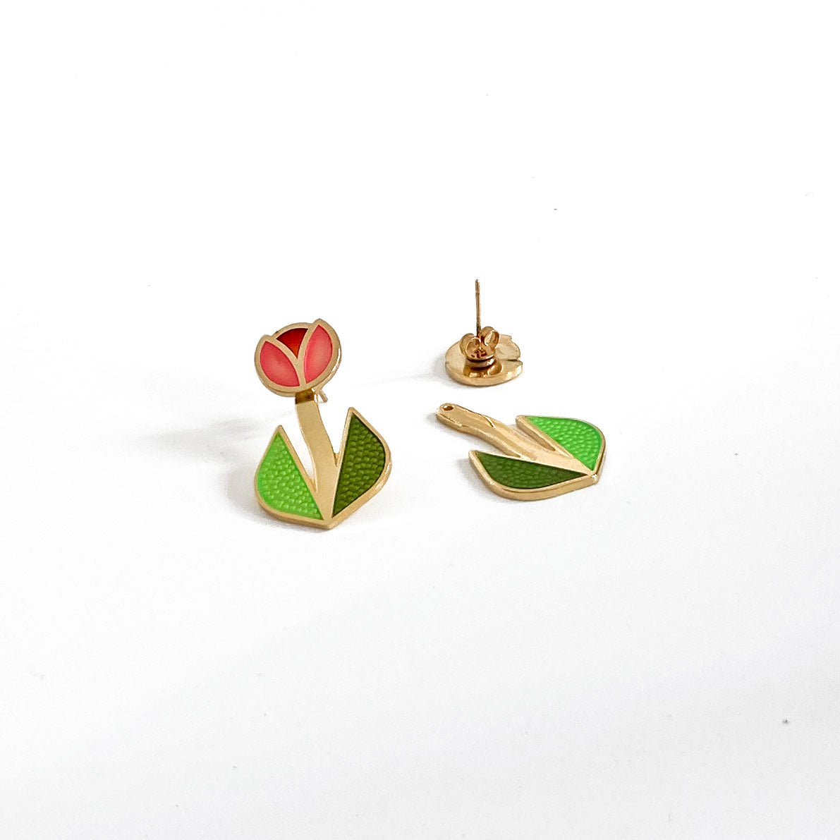 Tulip Jacket Earrings