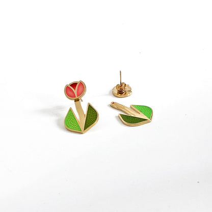 Tulip Jacket Earrings