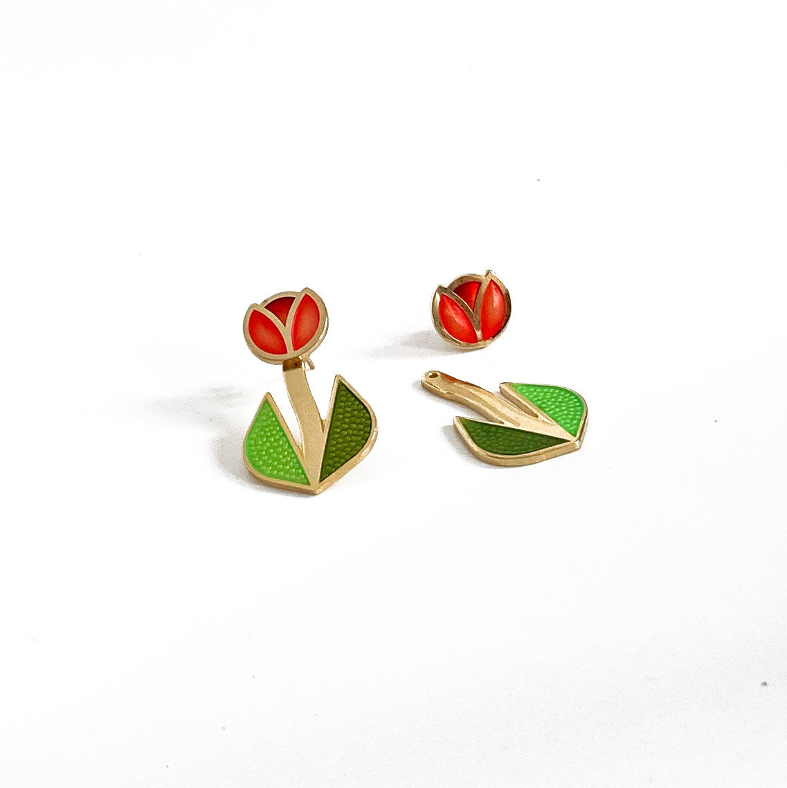 Tulip Jacket Earrings