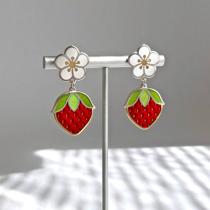 Wild Strawberry Earrings