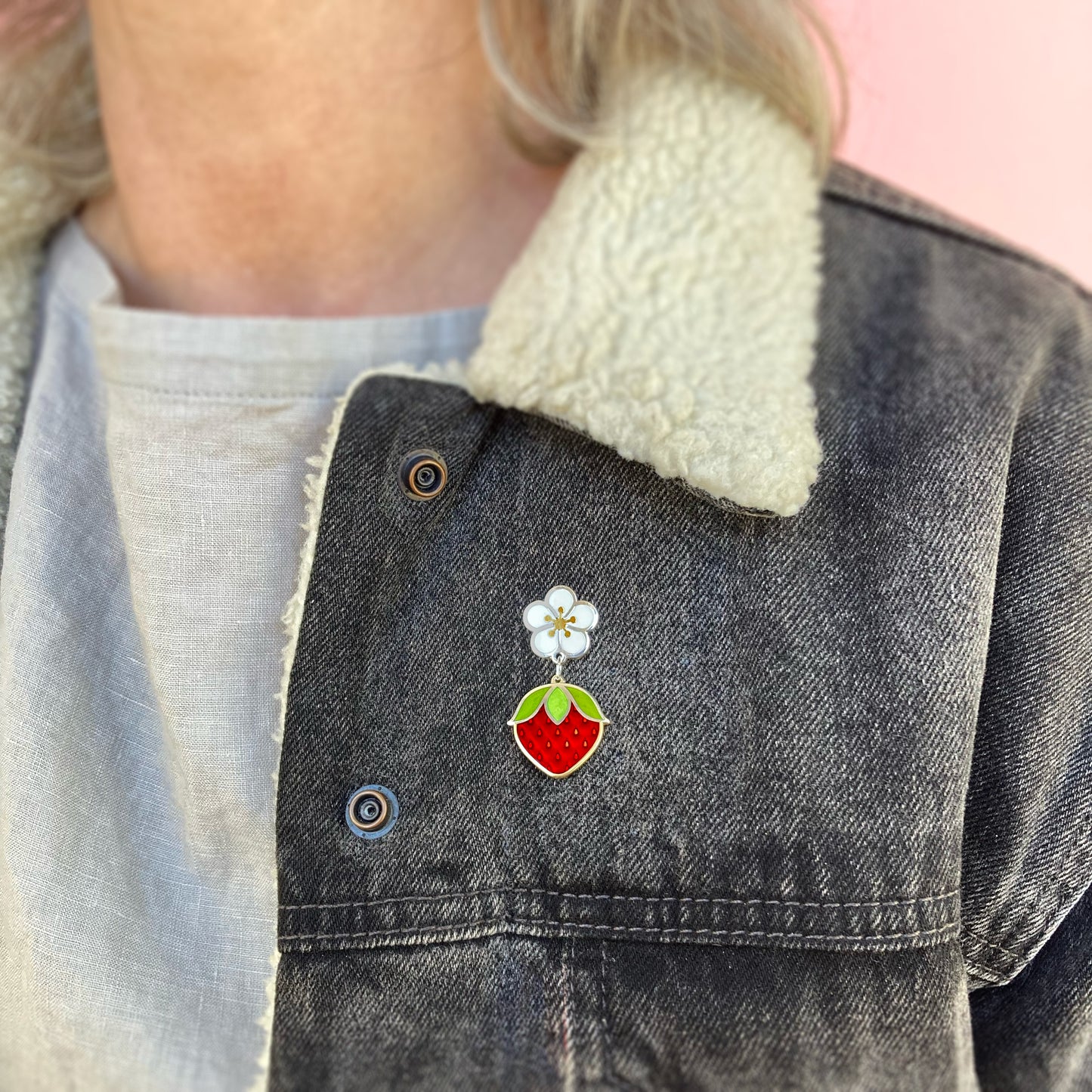 Wild Strawberry Pin