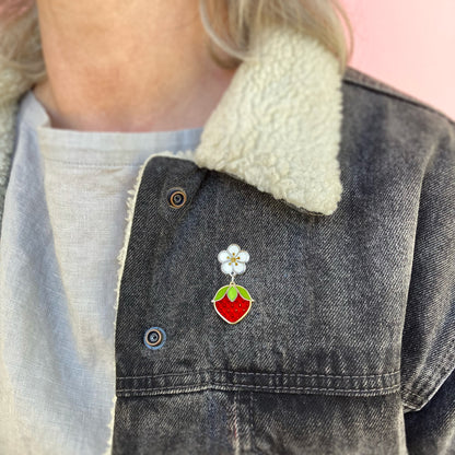 Wild Strawberry Pin