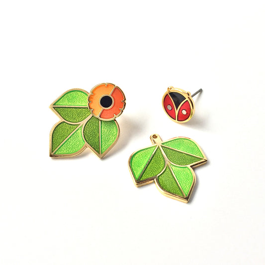 Cross Pollination Jacket Earrings