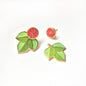 Ruby Red Jacket Earrings